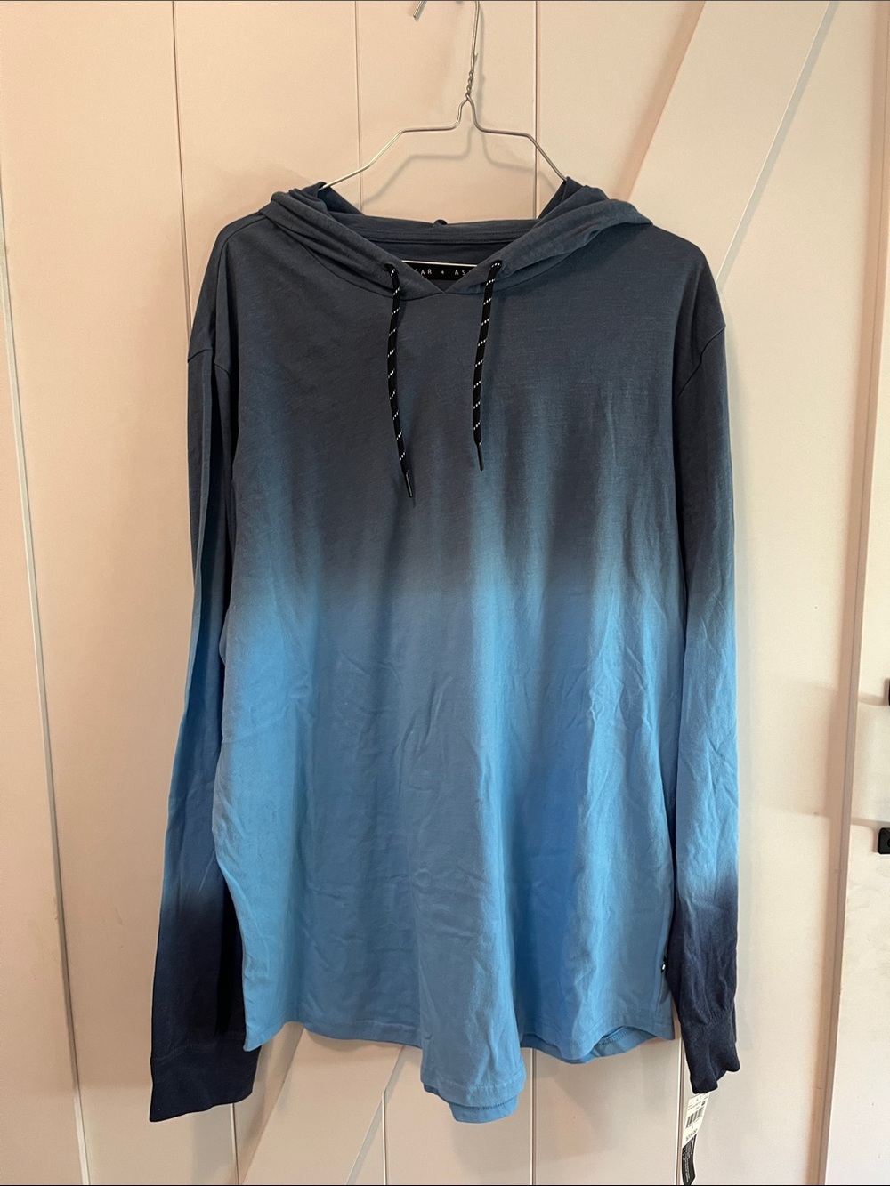 Gradient Blue Long Sleeve Hoodie